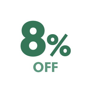 8% Off