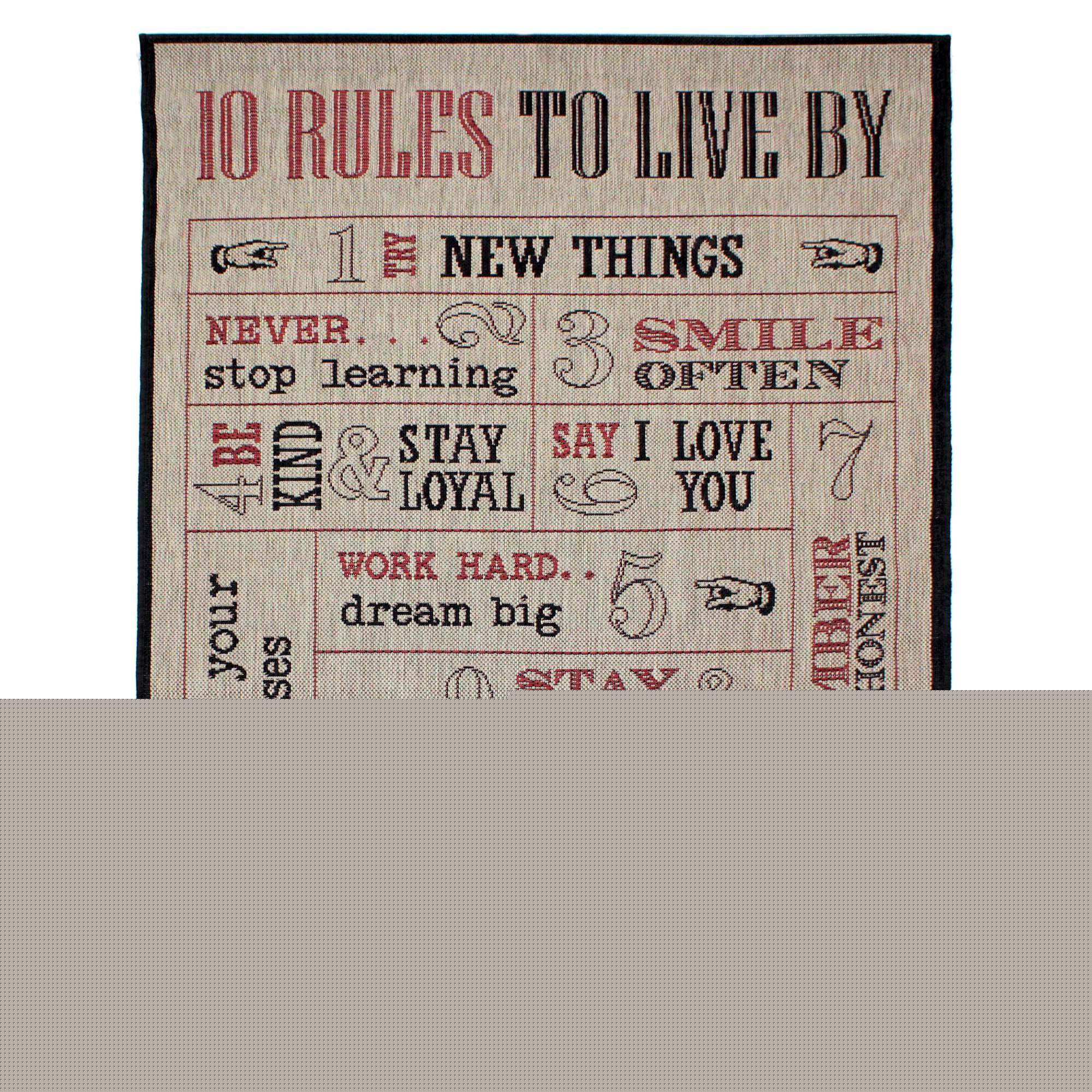 10 To Live By Rug 10 to live by rug from dunelm funkyinteriors 10 To Live By Rug 10 to live by rug from dunelm funkyinteriors