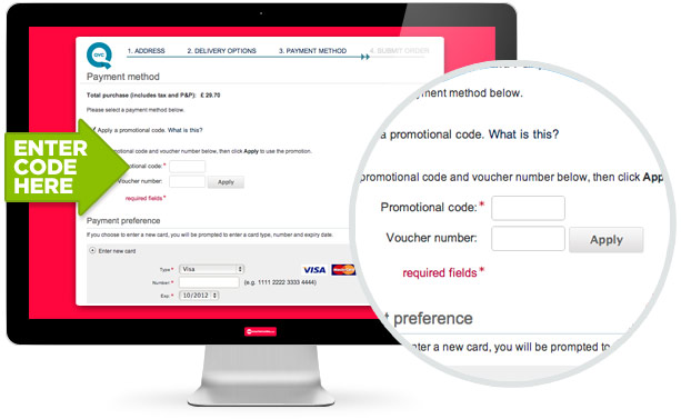 where to use this QVC code