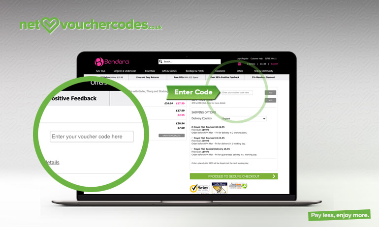 bondara where to enter code