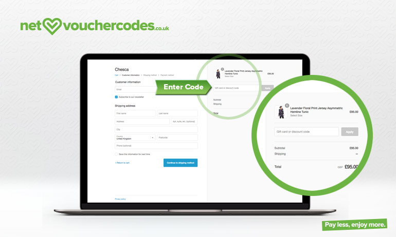 chesca direct where to enter code
