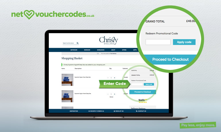 christy where to enter code