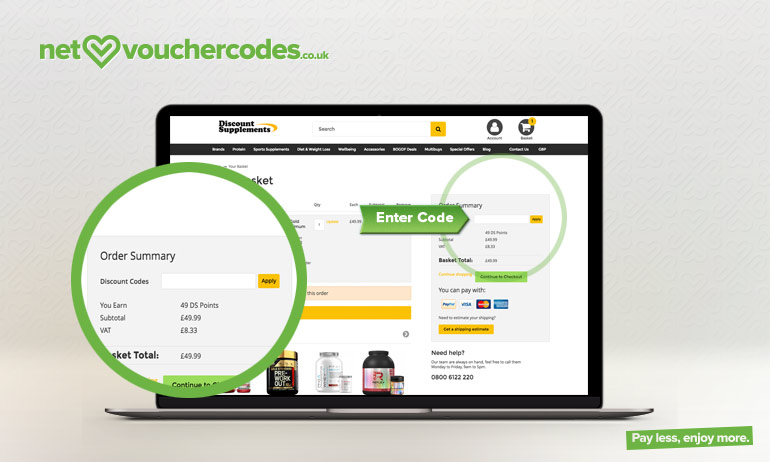 discount supplements where to enter code