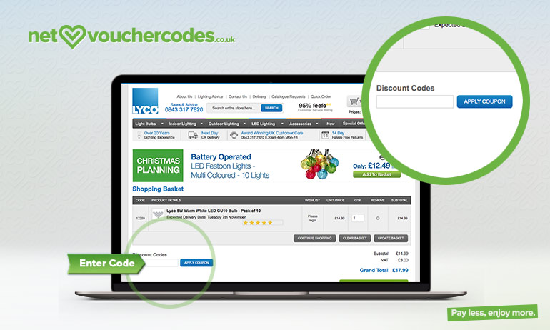 lyco where to enter code