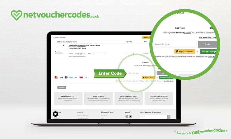 Where to enter your Robert Goddard discount code