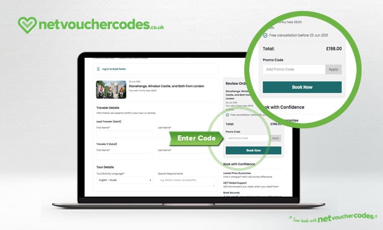 Where to enter your Viator Discount Code