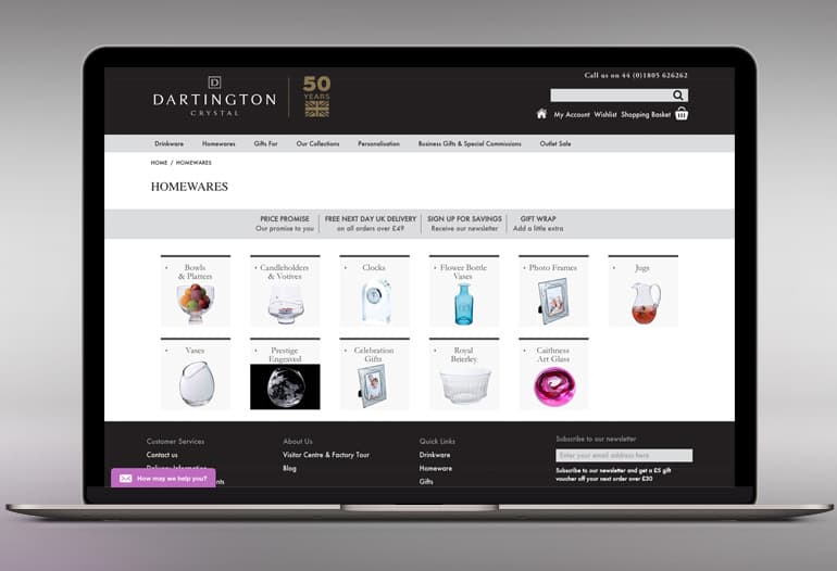 dartington crystal homewares