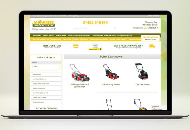 mowers online lawn mowers