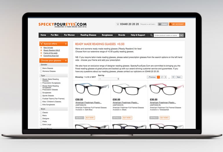 specky four eyes reading glasses