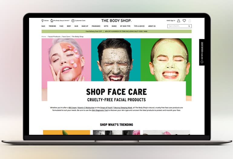 the body shop face care