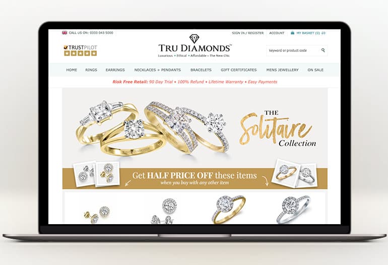 tru diamonds solitaire