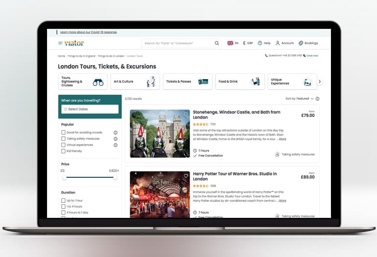 Tours, things to do, sightseeing tours, day trips and more from Viator.